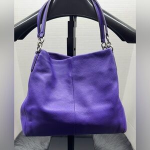 Coach Phoebe Shoulder Bag In Pebble Leather Purse Handbag Hobo Satchel F35723